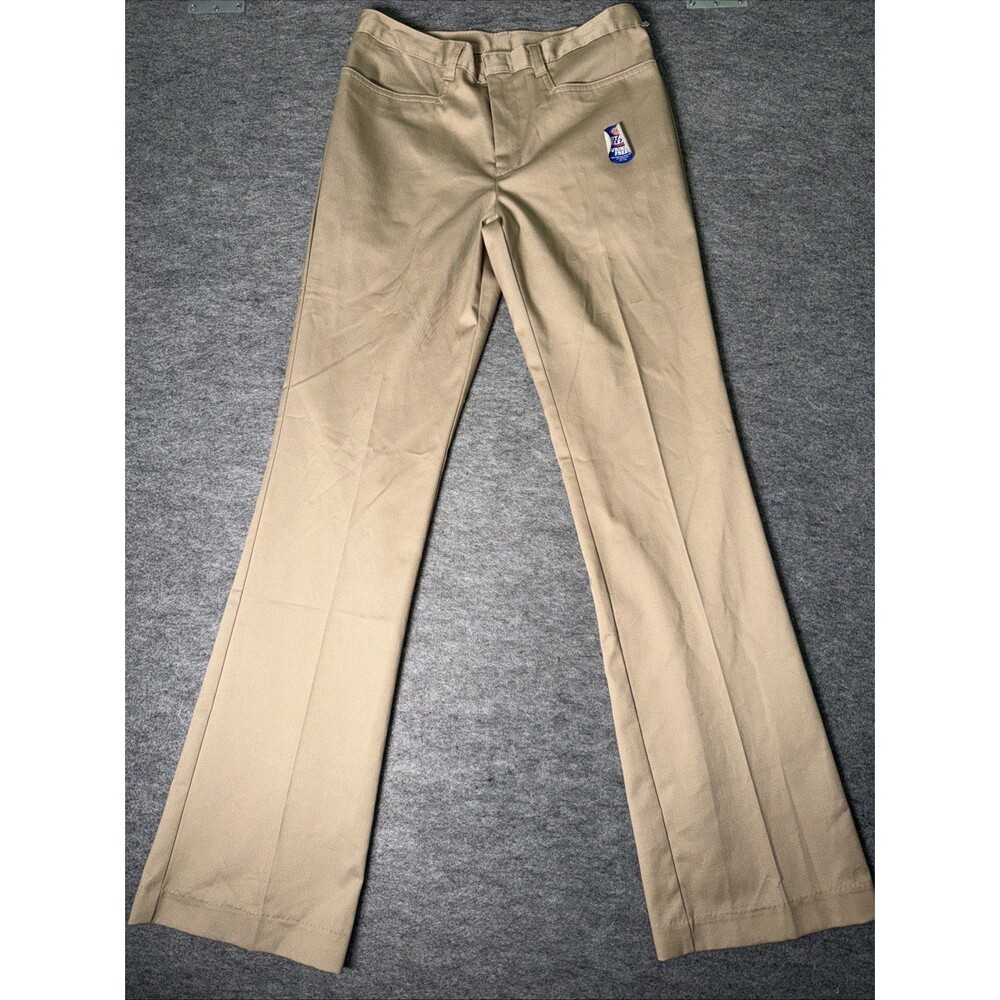 Dickies Boy's Flat Front Pants Flare Leg Khaki Regular - Size 5